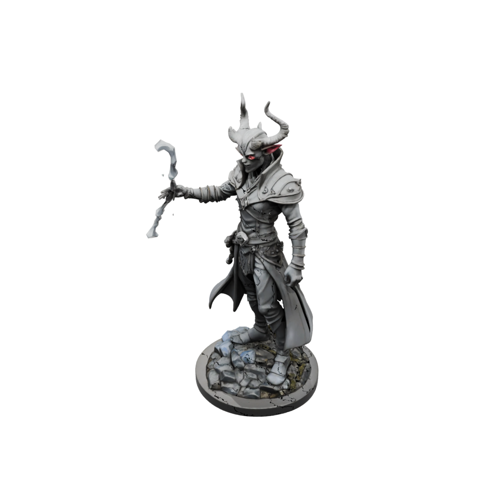Low-Poly Tiefling Warlock