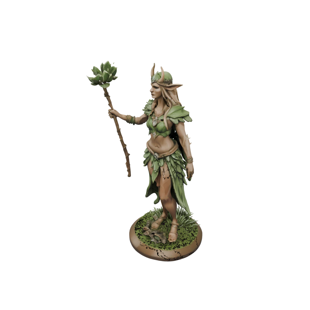 Low-Poly Wood-Elf Druid