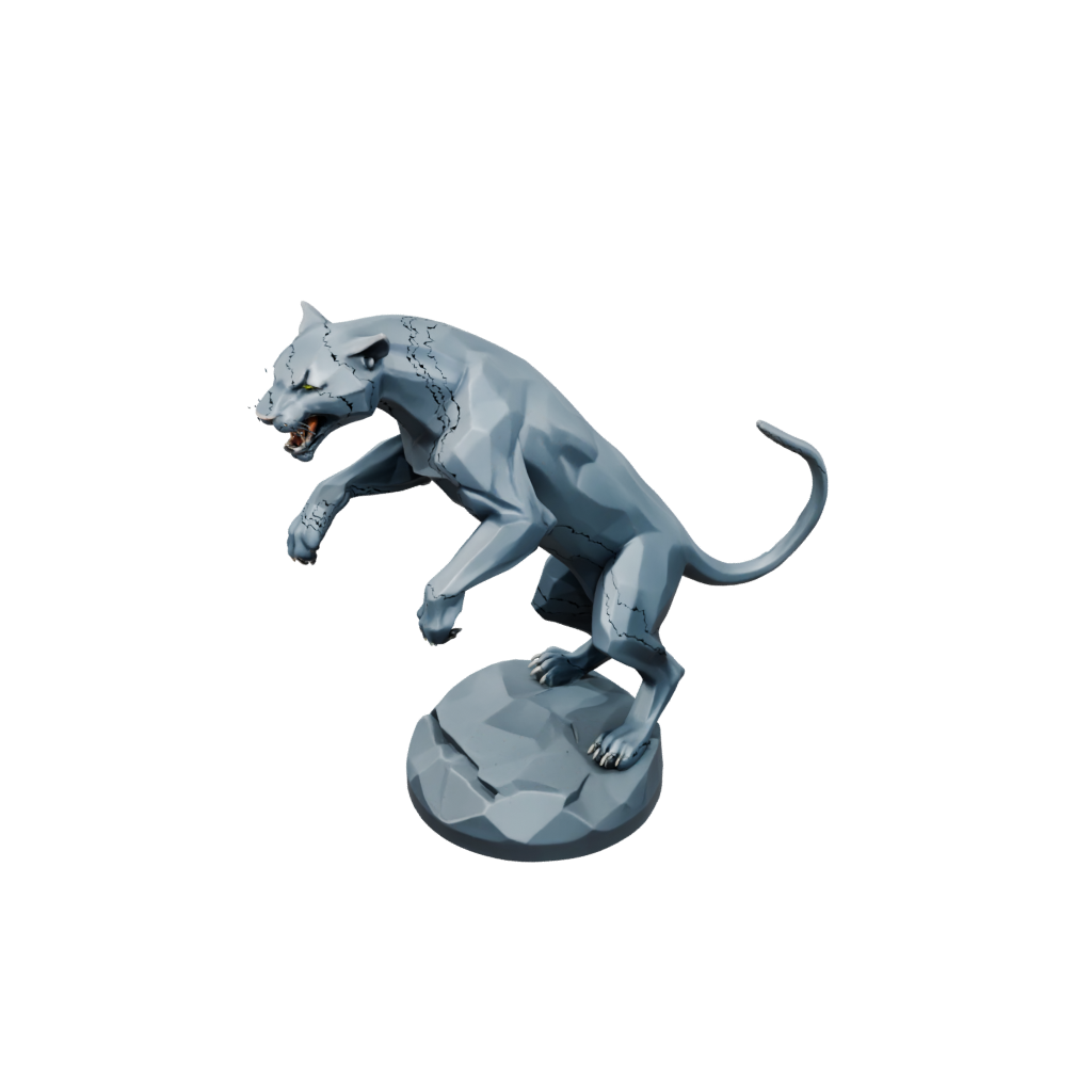 Low-Poly Displacer Panther