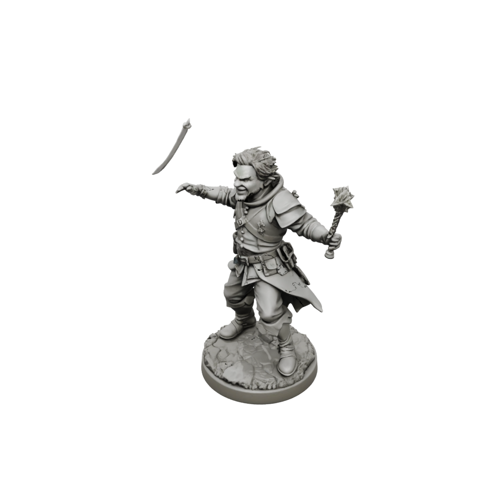 Low-Poly Halfling Bard