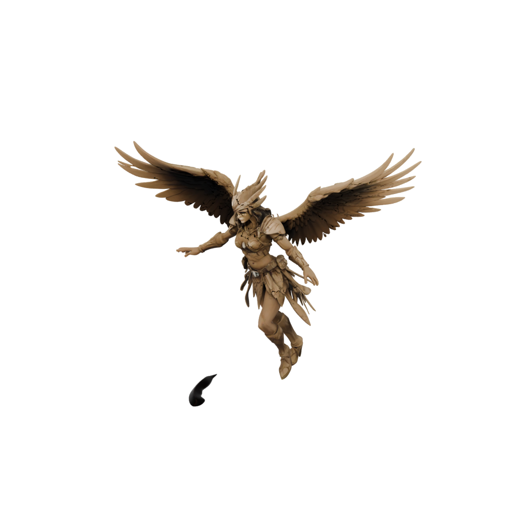 Low-Poly Harpy Raider