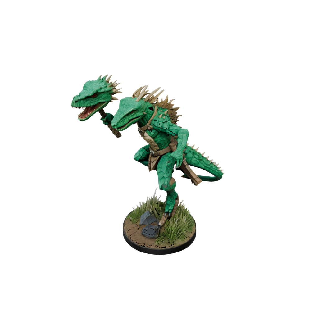 Low-Poly Lizardfolk Hunter