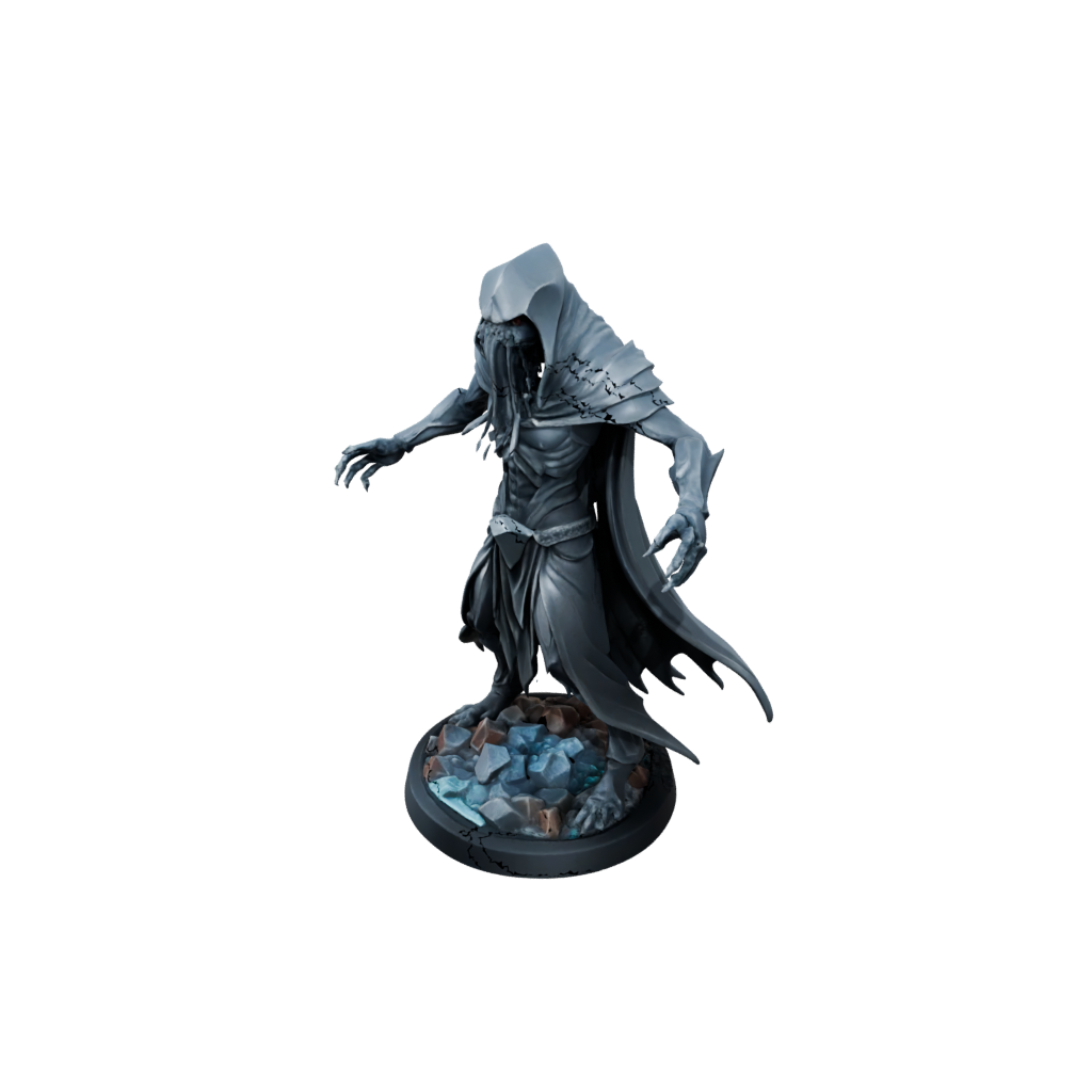 Low-Poly Mind-Flayer Style Aberration