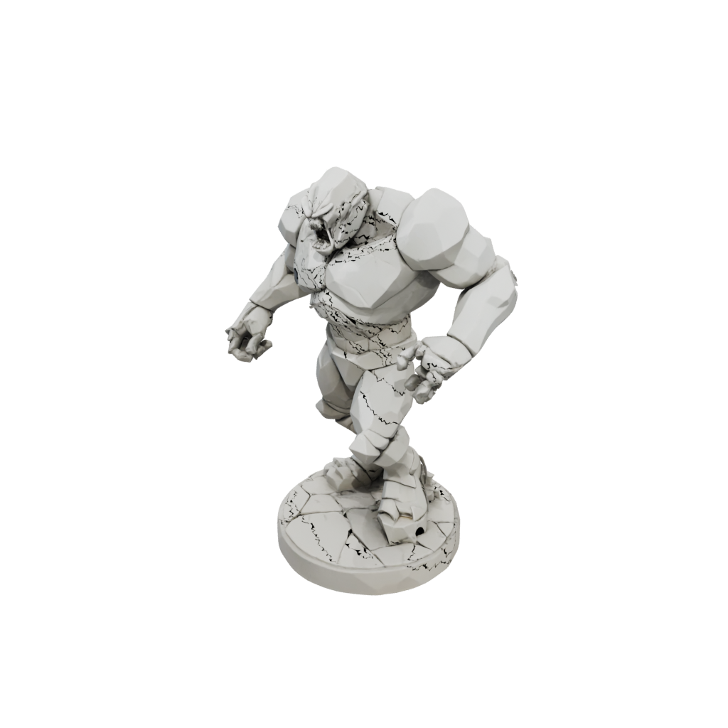 Low-Poly Stone Golem