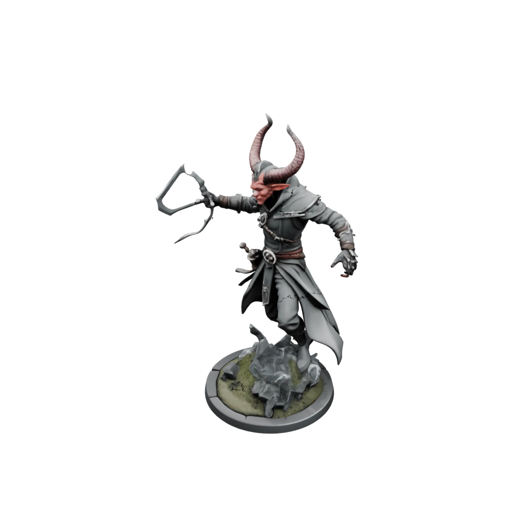 Low-Poly Tiefling Warlock