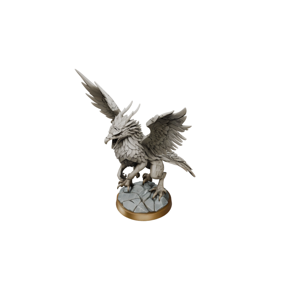 Low-Poly Winged Griffin