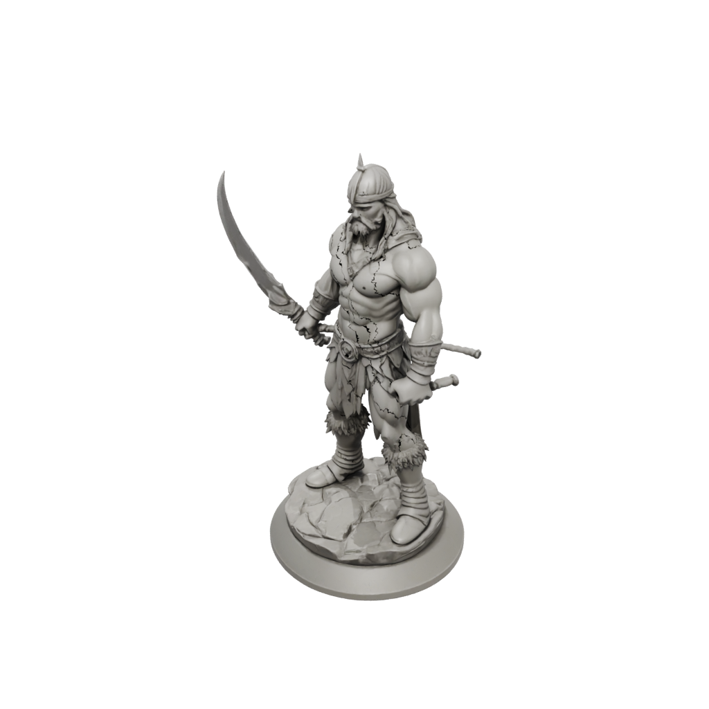 Low-Poly Barbarian With Greatsword