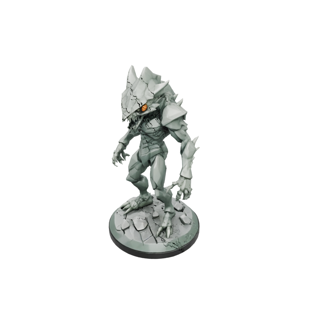 Low-Poly Beholder-Style Floating Eye Tyrant