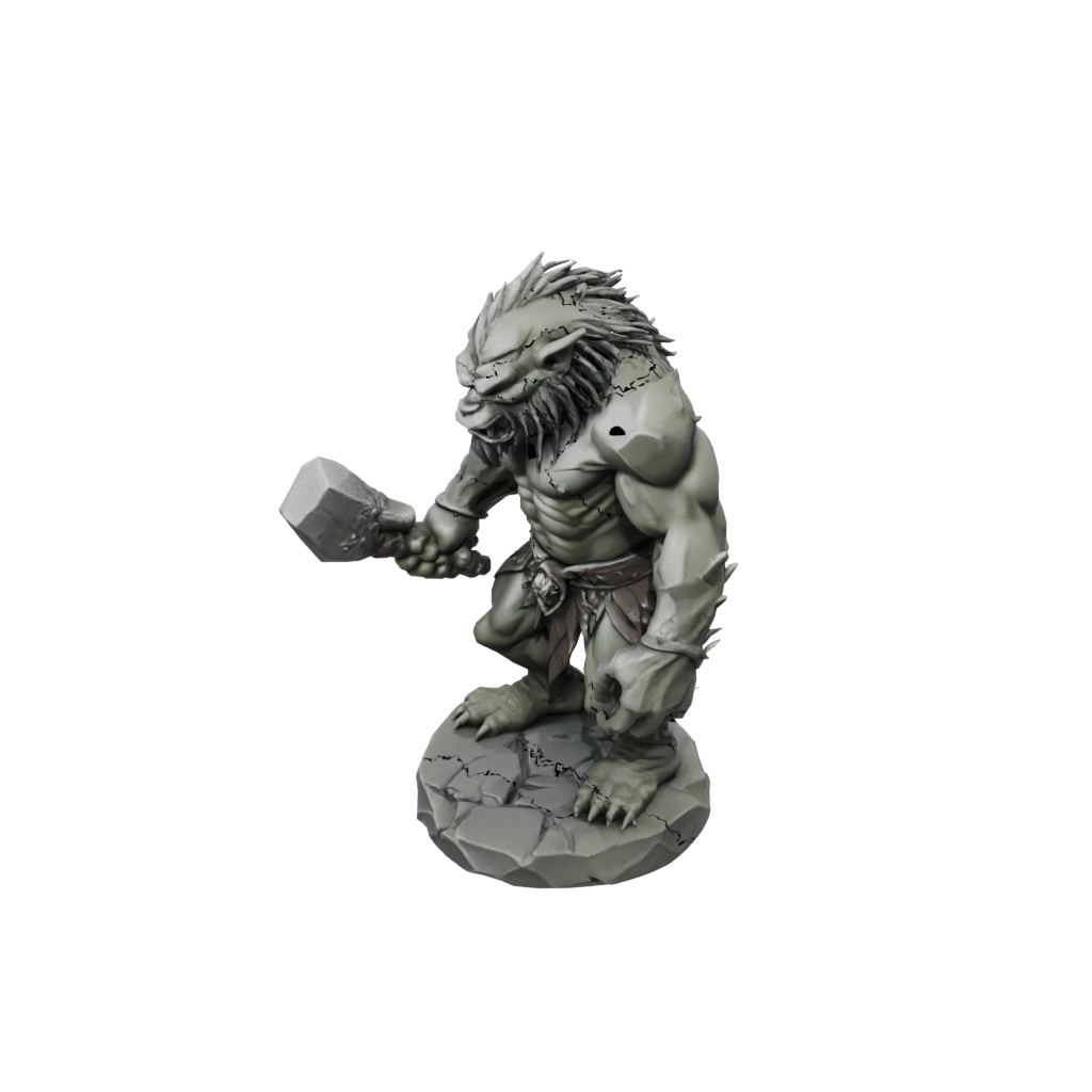Low-Poly Cave Troll