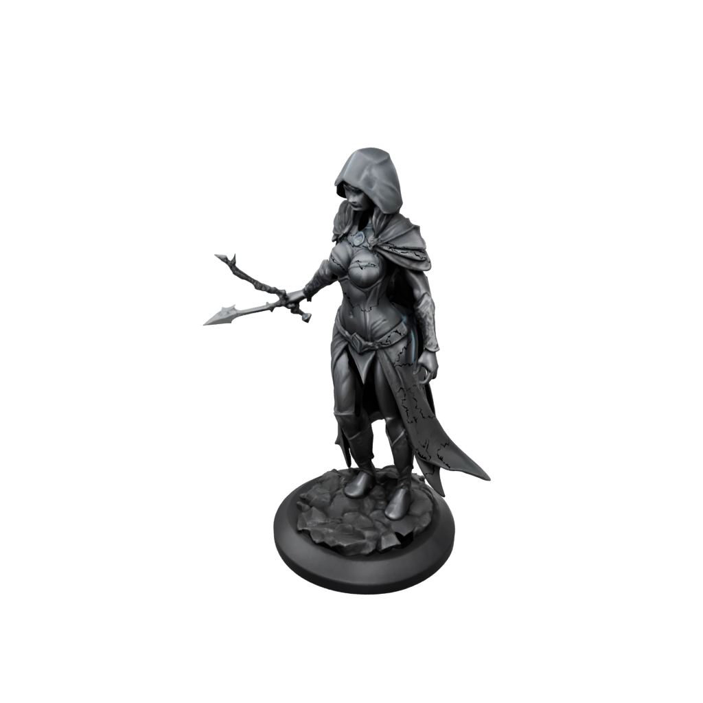 Low-Poly Dark Sorceress