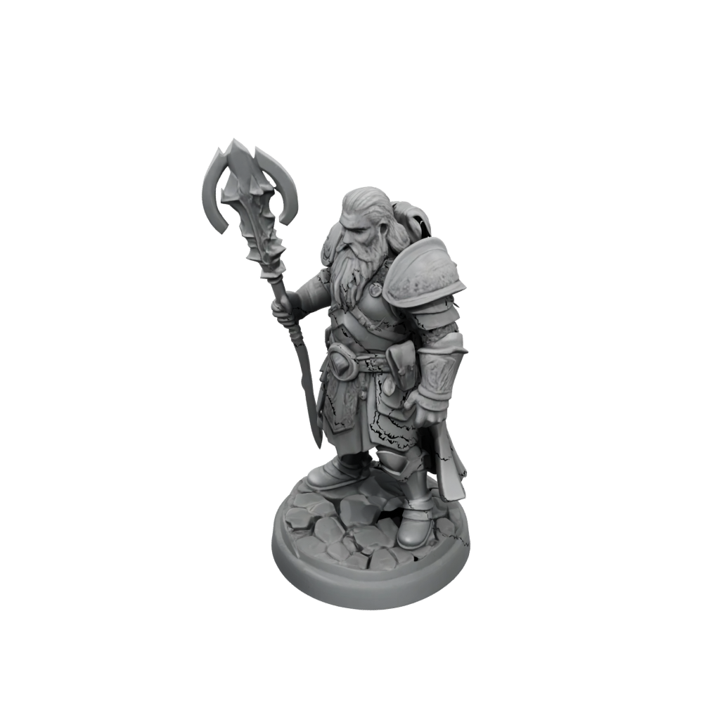 Low-Poly Dwarven Cleric