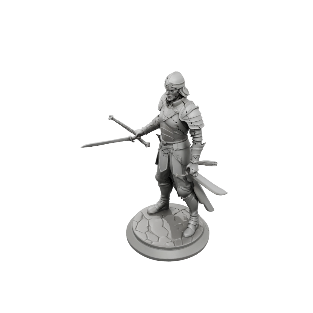 Low-Poly Human Swordmaster