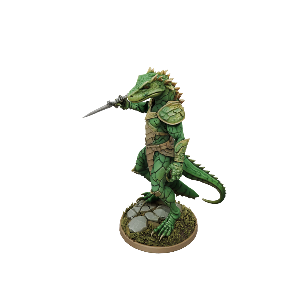 Low-Poly Lizardfolk Hunter