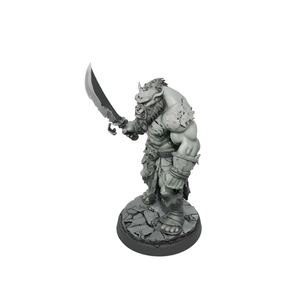 Low-Poly Orc Brute With Cleaver
