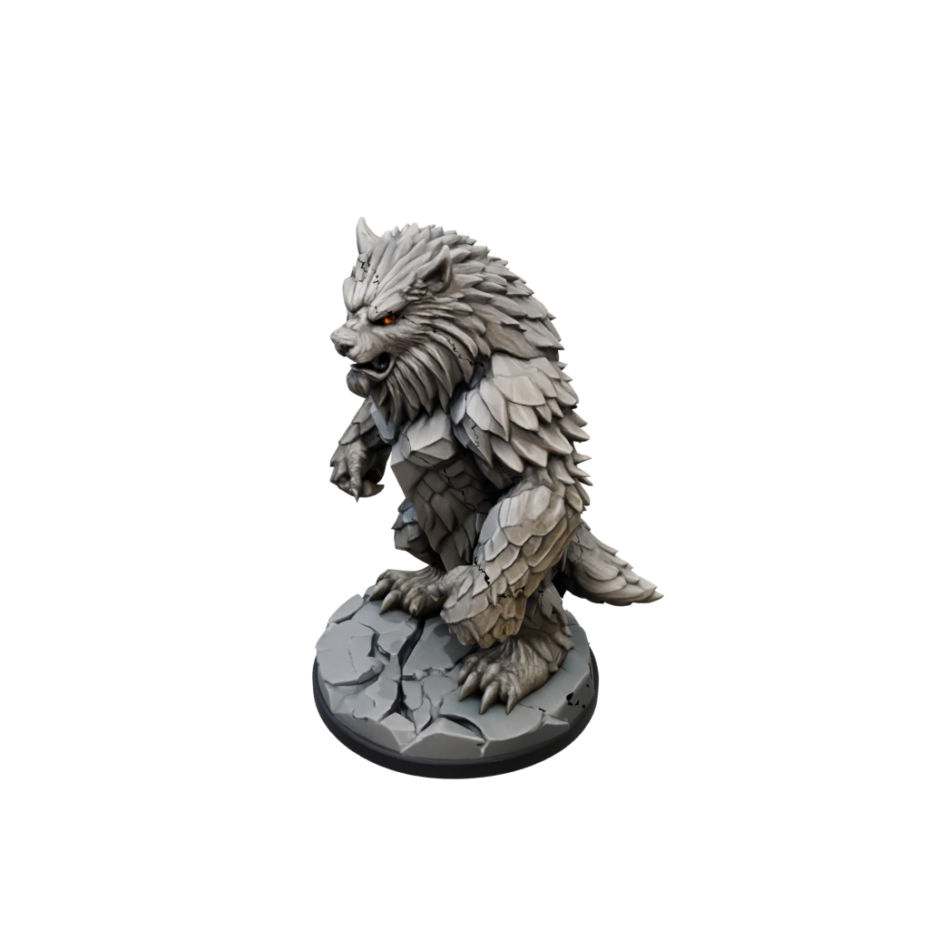 Low-Poly Owlbear Beast