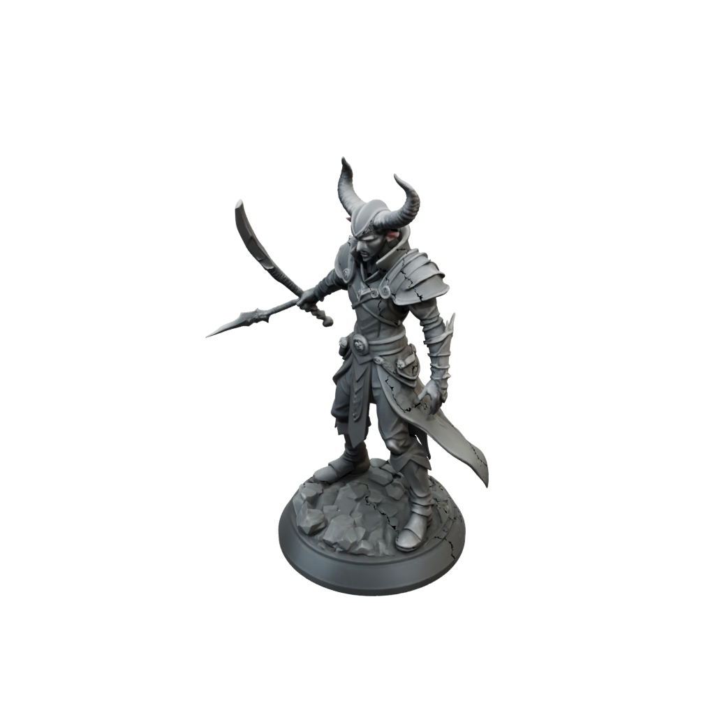 Low-Poly Tiefling Warlock