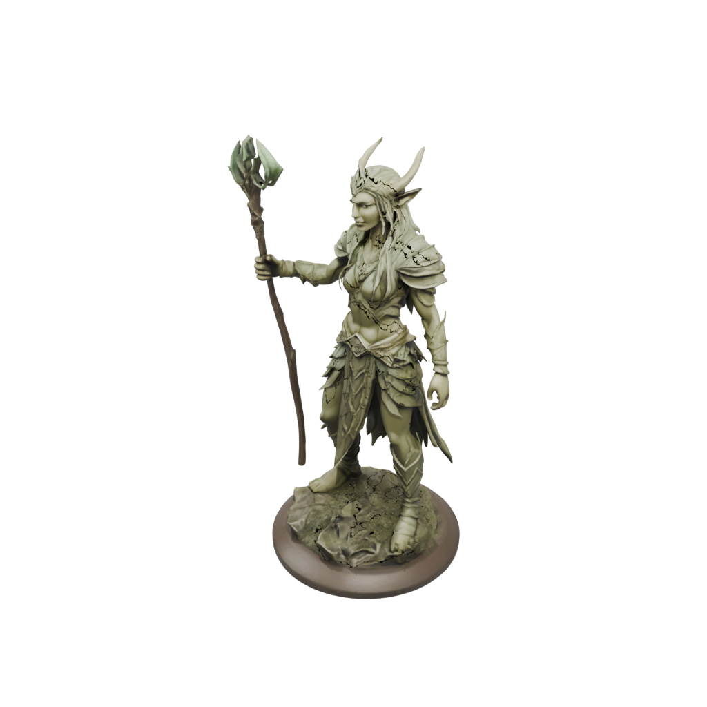 Low-Poly Wood-Elf Druid