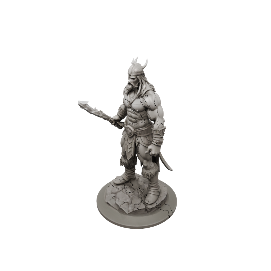 Low-Poly Barbarian With Greatsword