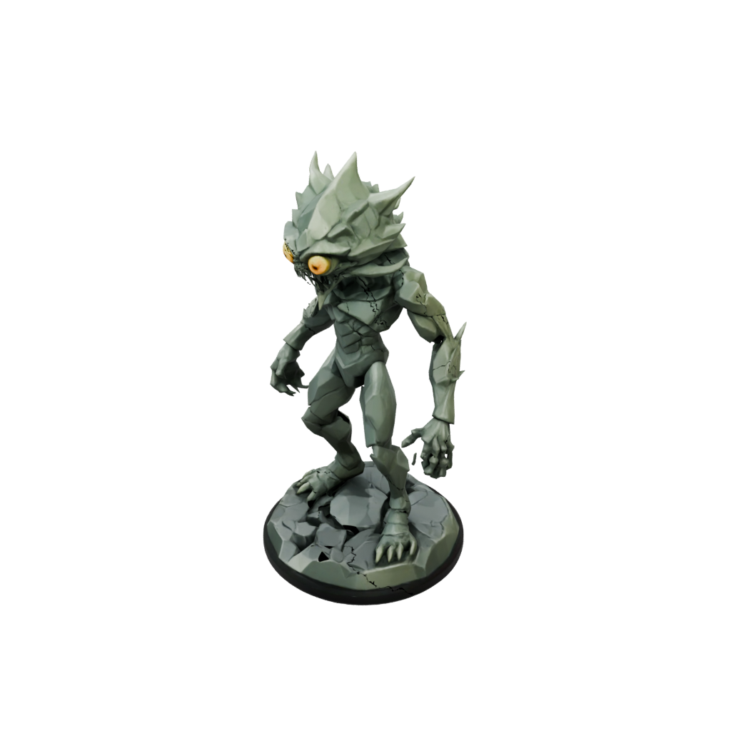 Low-Poly Beholder-Style Floating Eye Tyrant