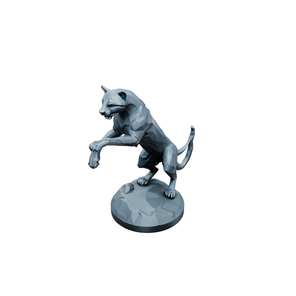 Low-Poly Displacer Panther