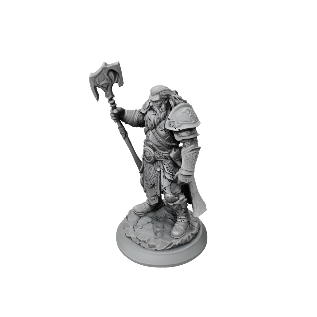 Low-Poly Dwarven Cleric