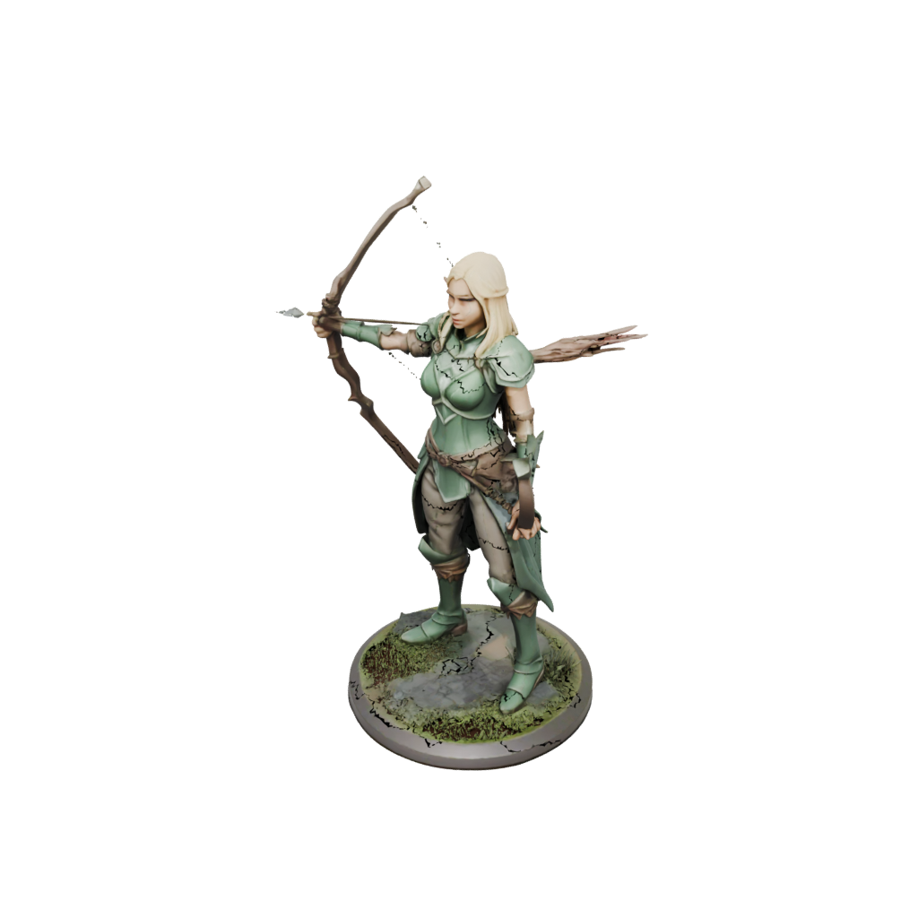Low-Poly Elven Ranger Archer