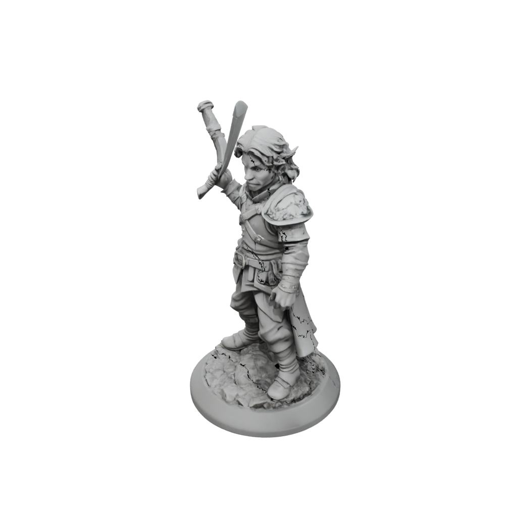 Low-Poly Halfling Bard