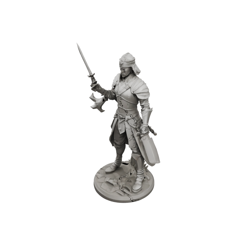 Low-Poly Human Swordmaster