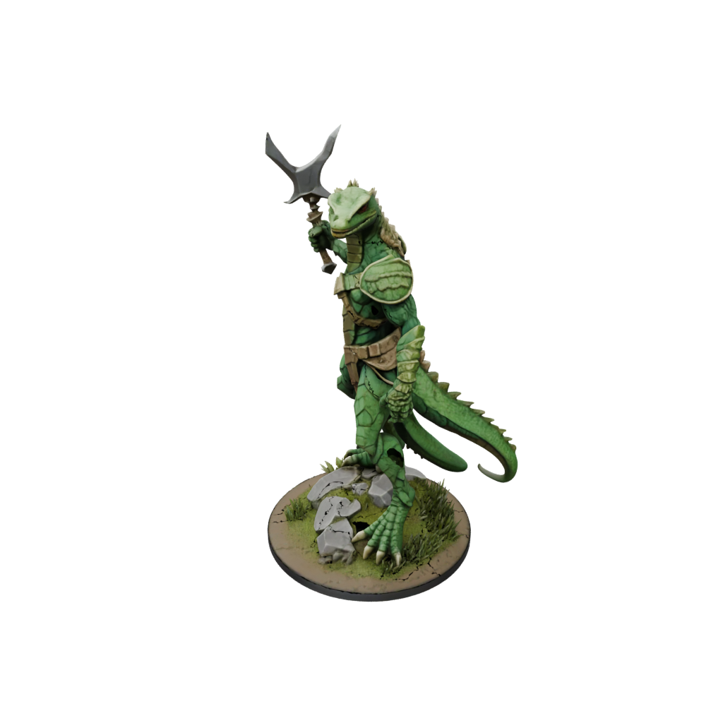 Low-Poly Lizardfolk Hunter