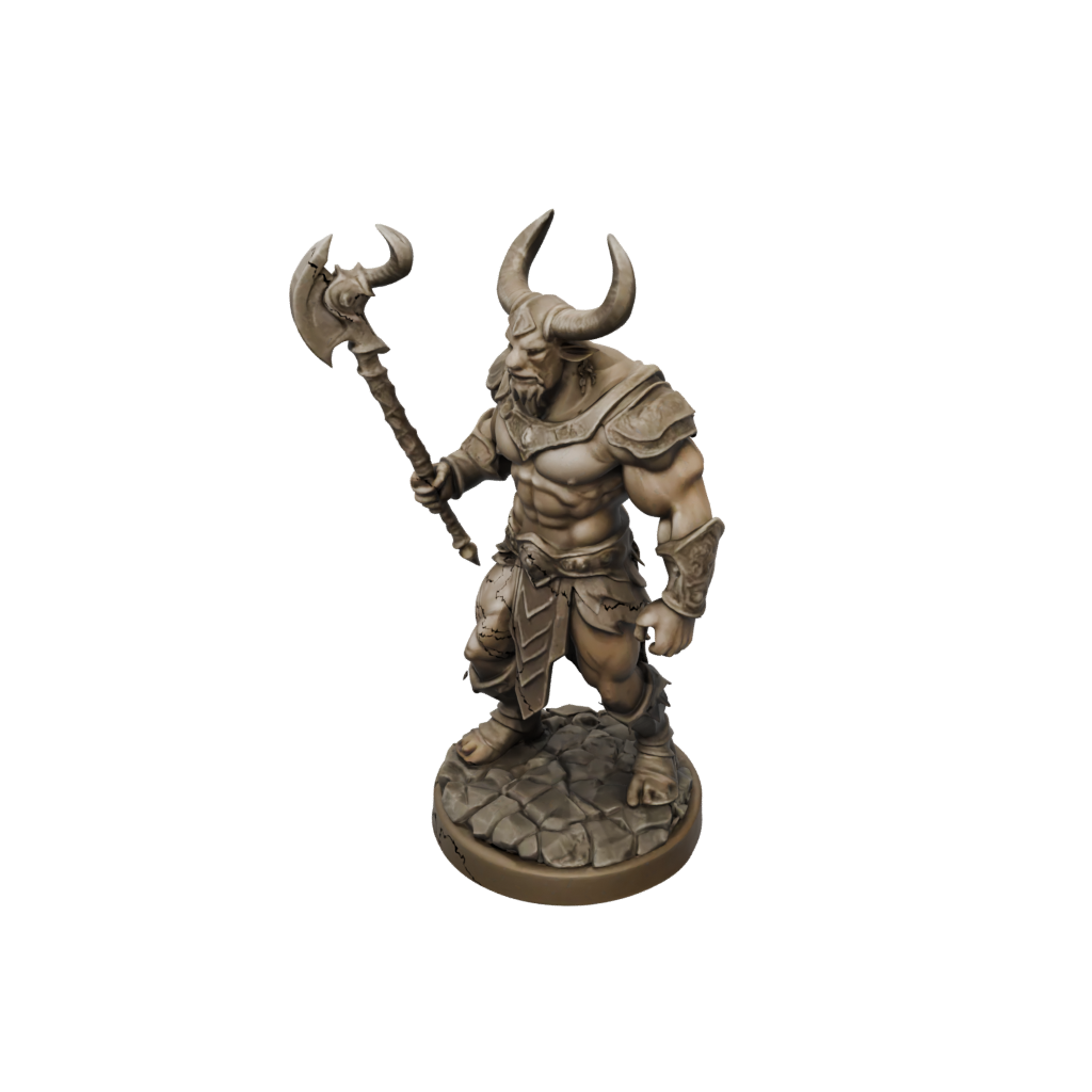Low-Poly Minotaur Gladiator