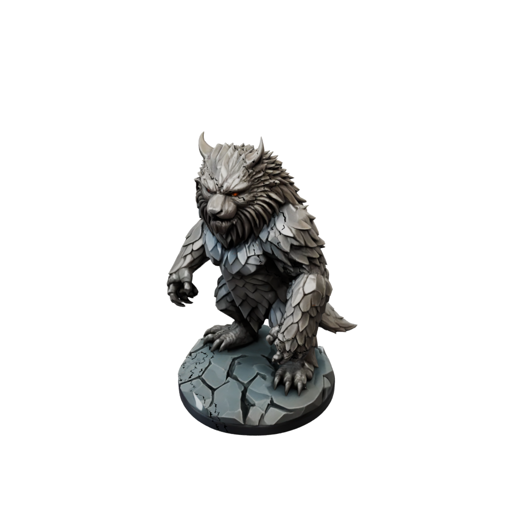 Low-Poly Owlbear Beast