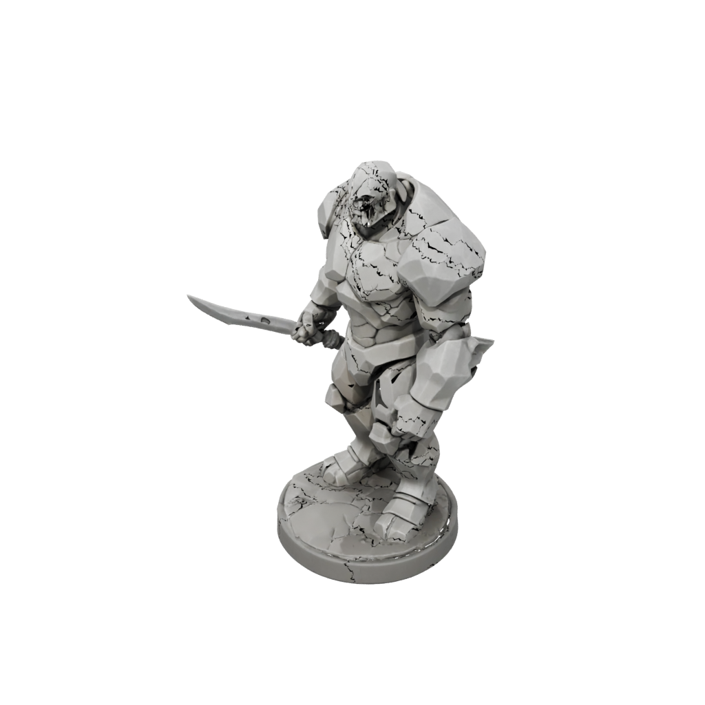 Low-Poly Stone Golem