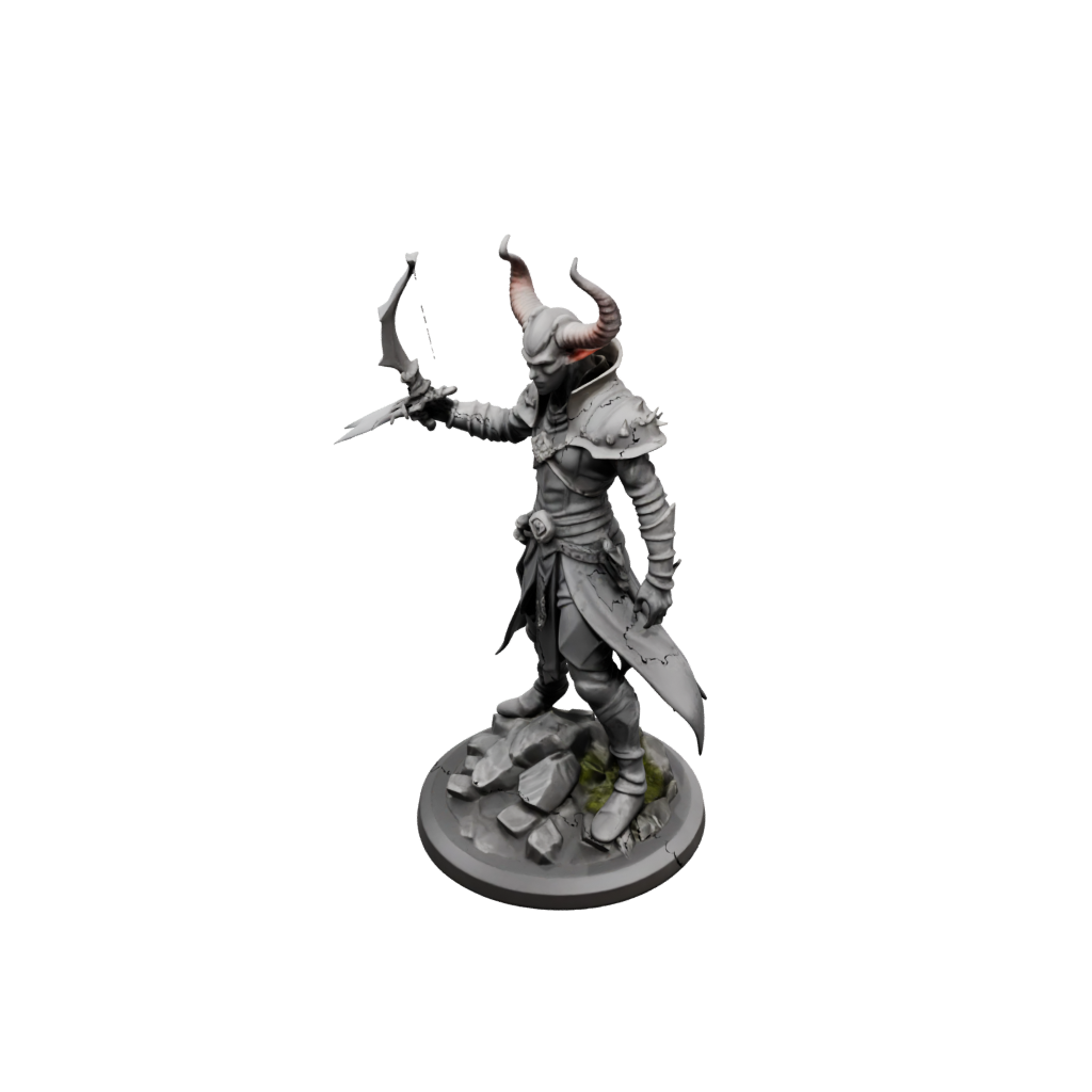 Low-Poly Tiefling Warlock