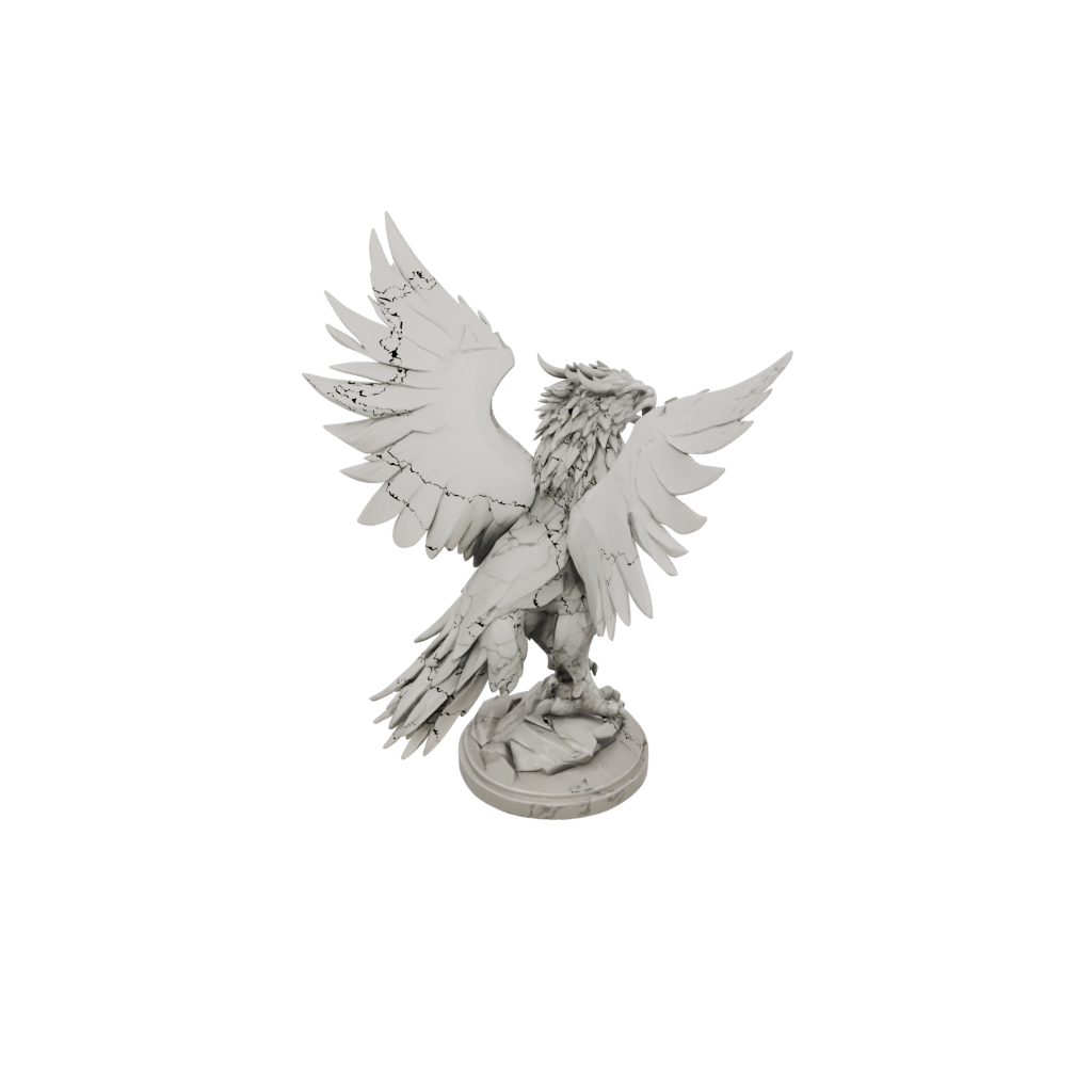 Low-Poly Winged Griffin
