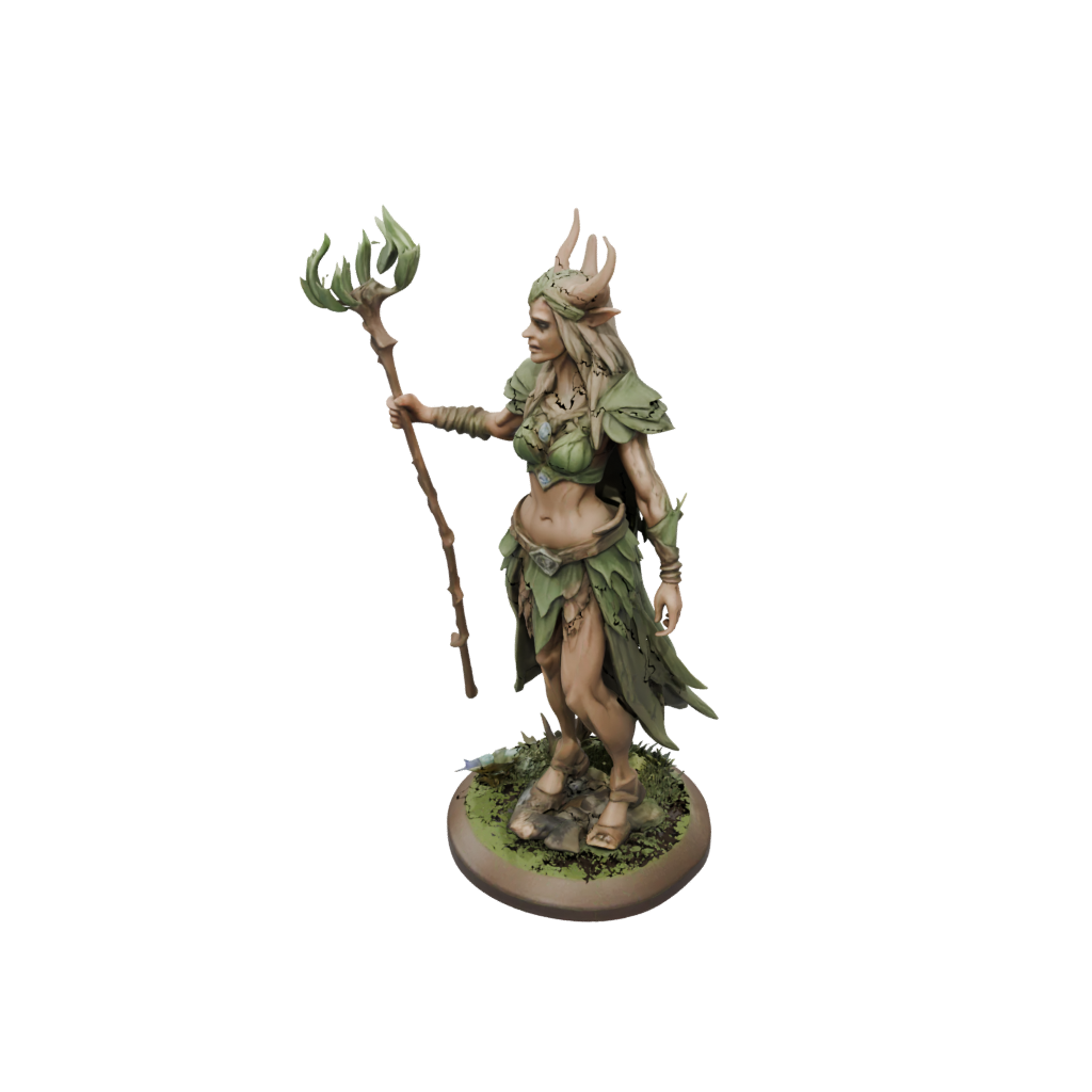 Low-Poly Wood-Elf Druid