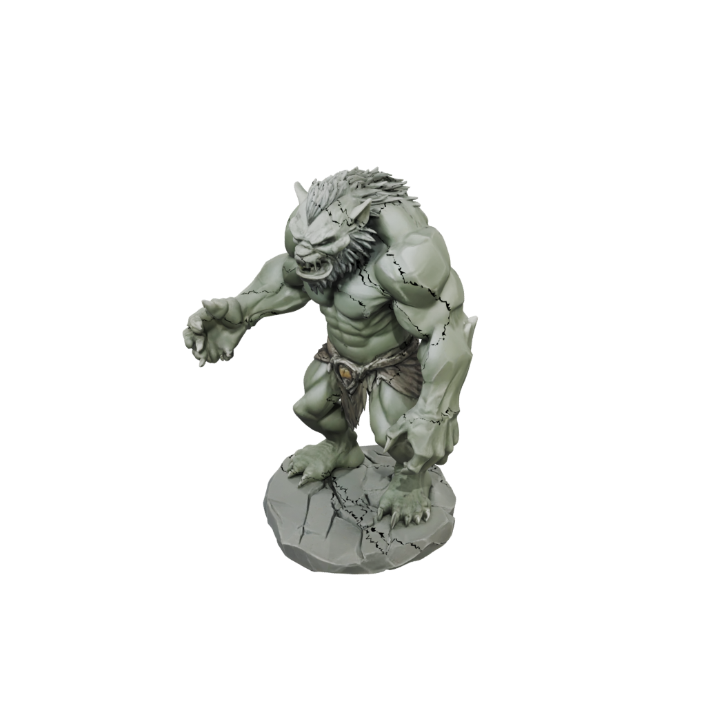 Low-Poly Cave Troll