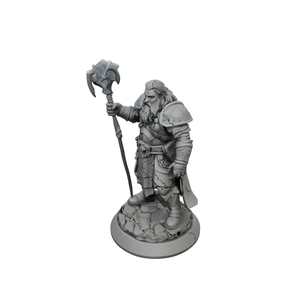 Low-Poly Dwarven Cleric