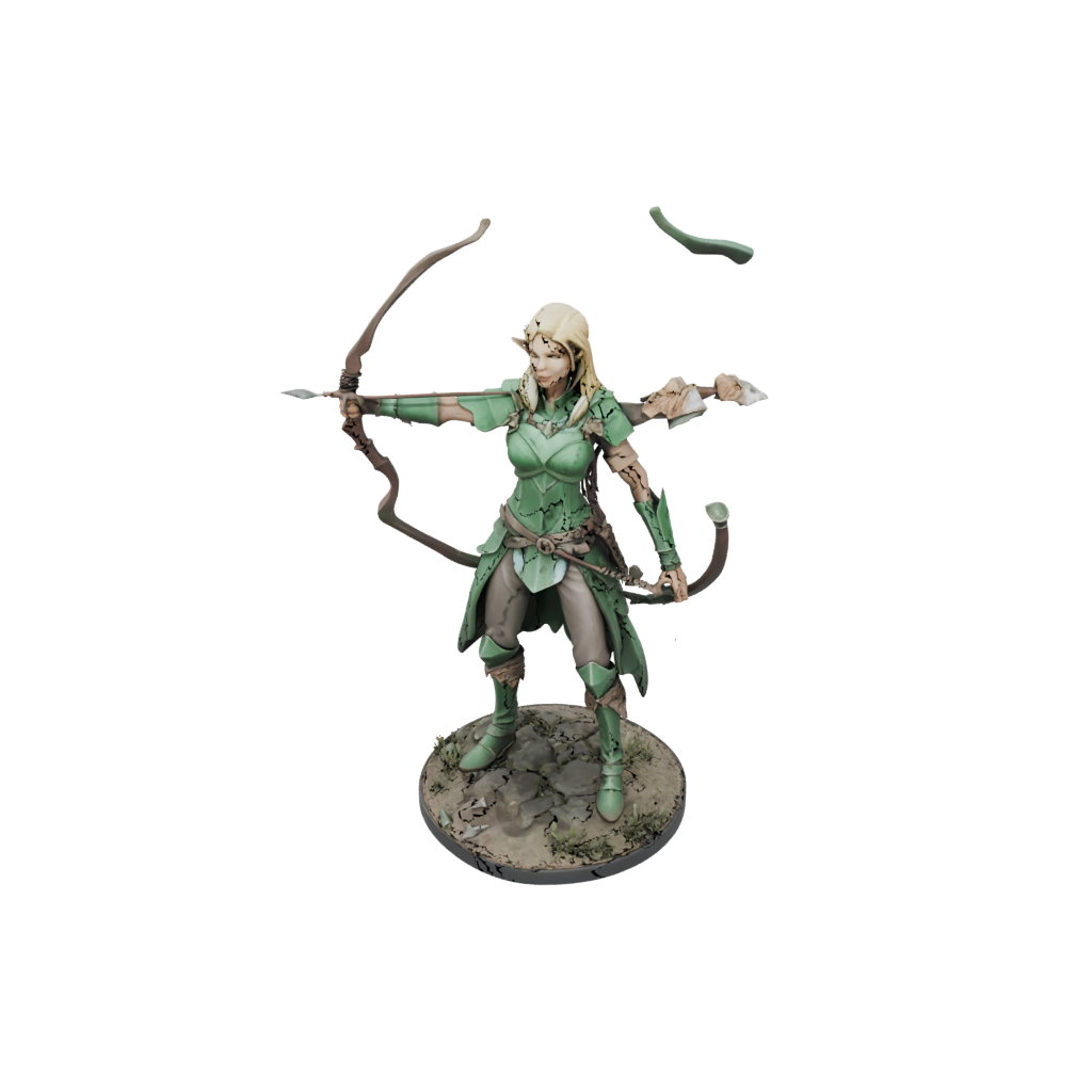 Low-Poly Elven Ranger Archer
