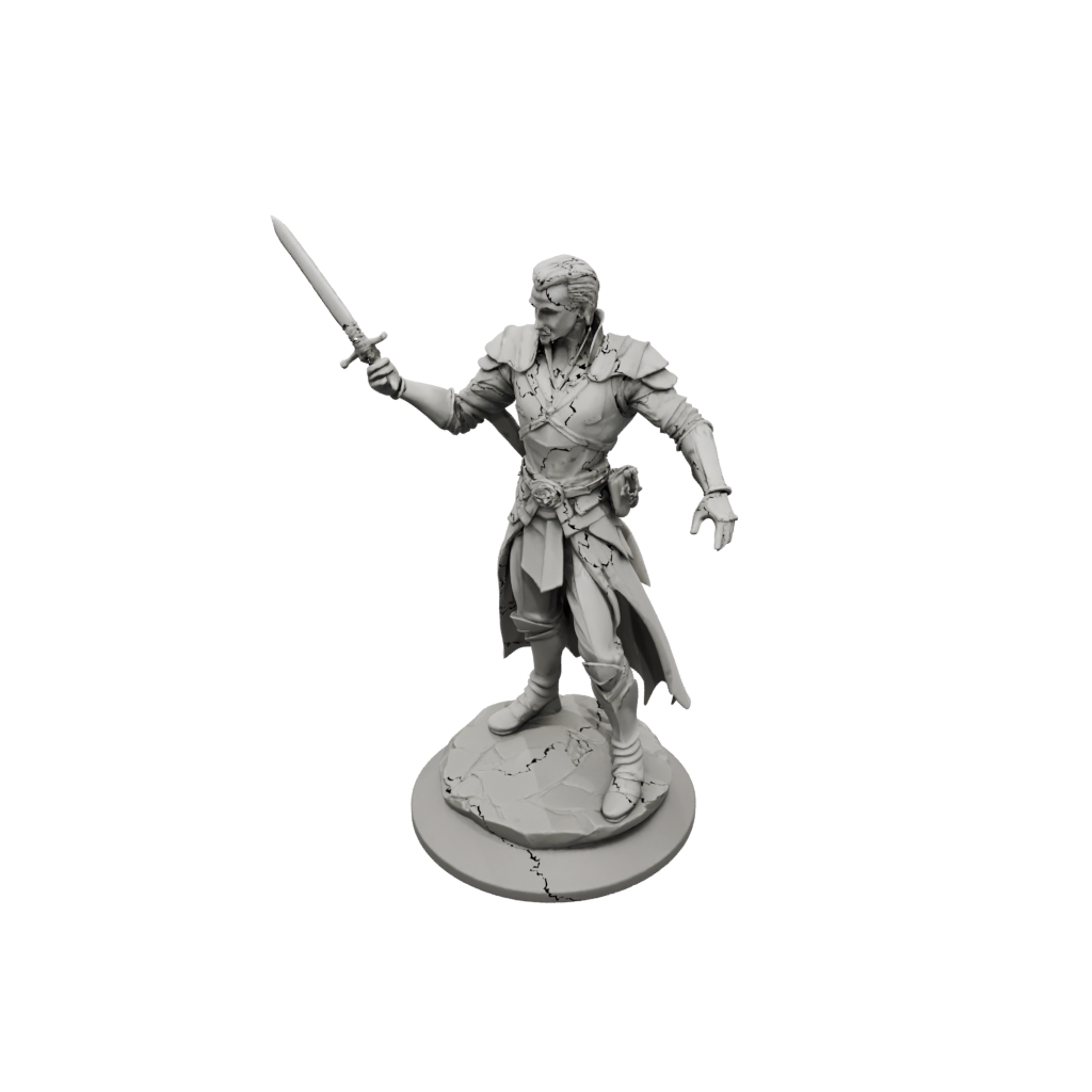 Low-Poly Human Swordmaster