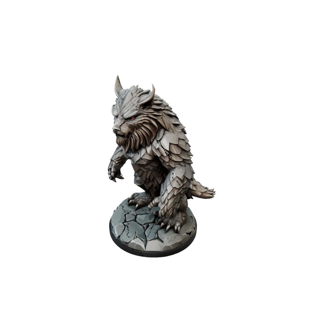 Low-Poly Owlbear Beast