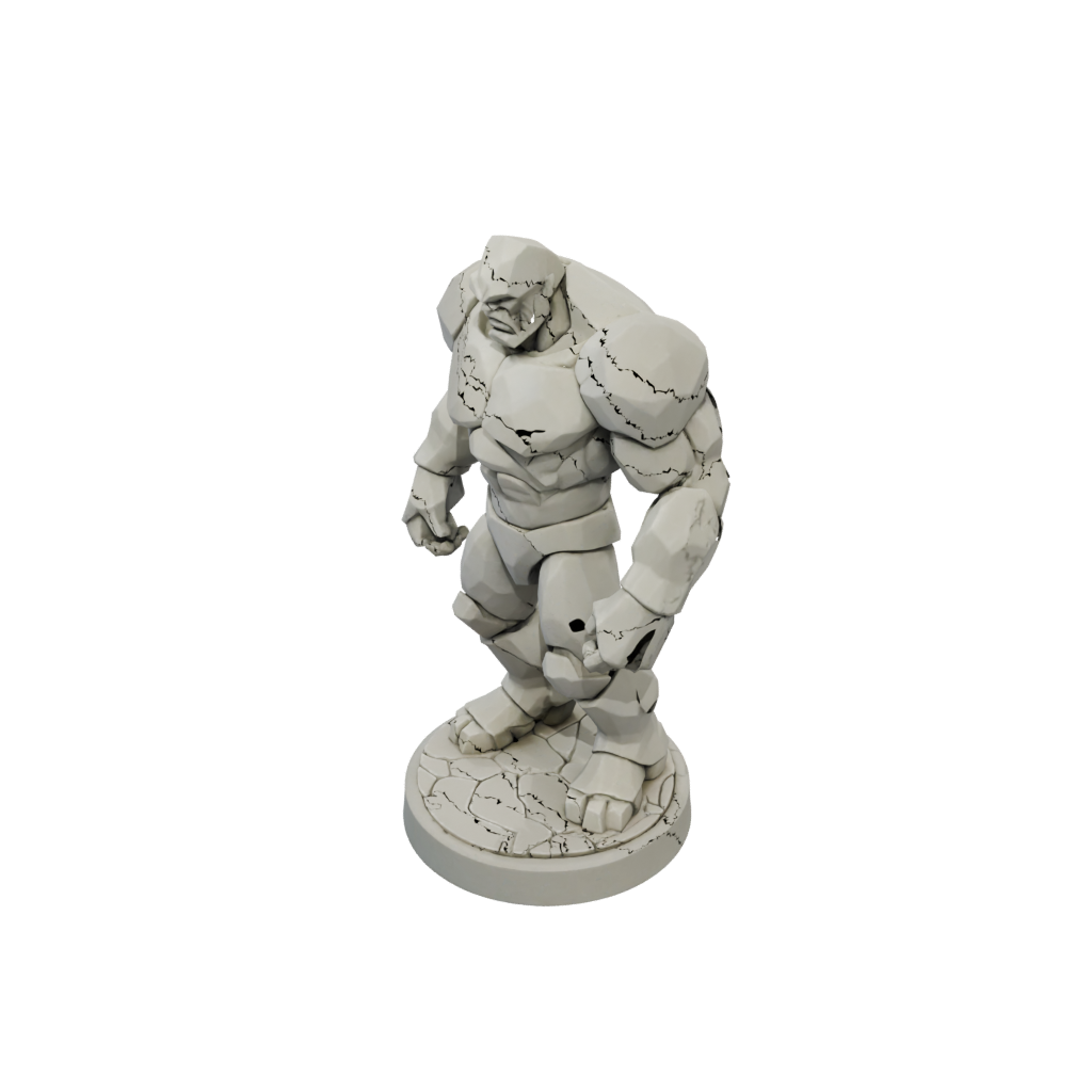 Low-Poly Stone Golem