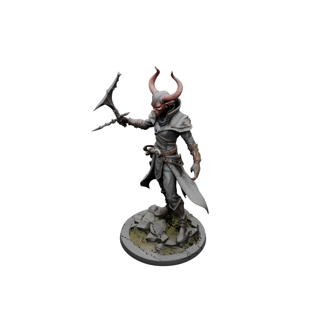 Low-Poly Tiefling Warlock