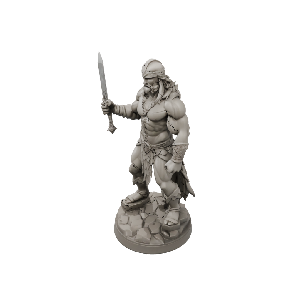 Low-Poly Barbarian With Greatsword