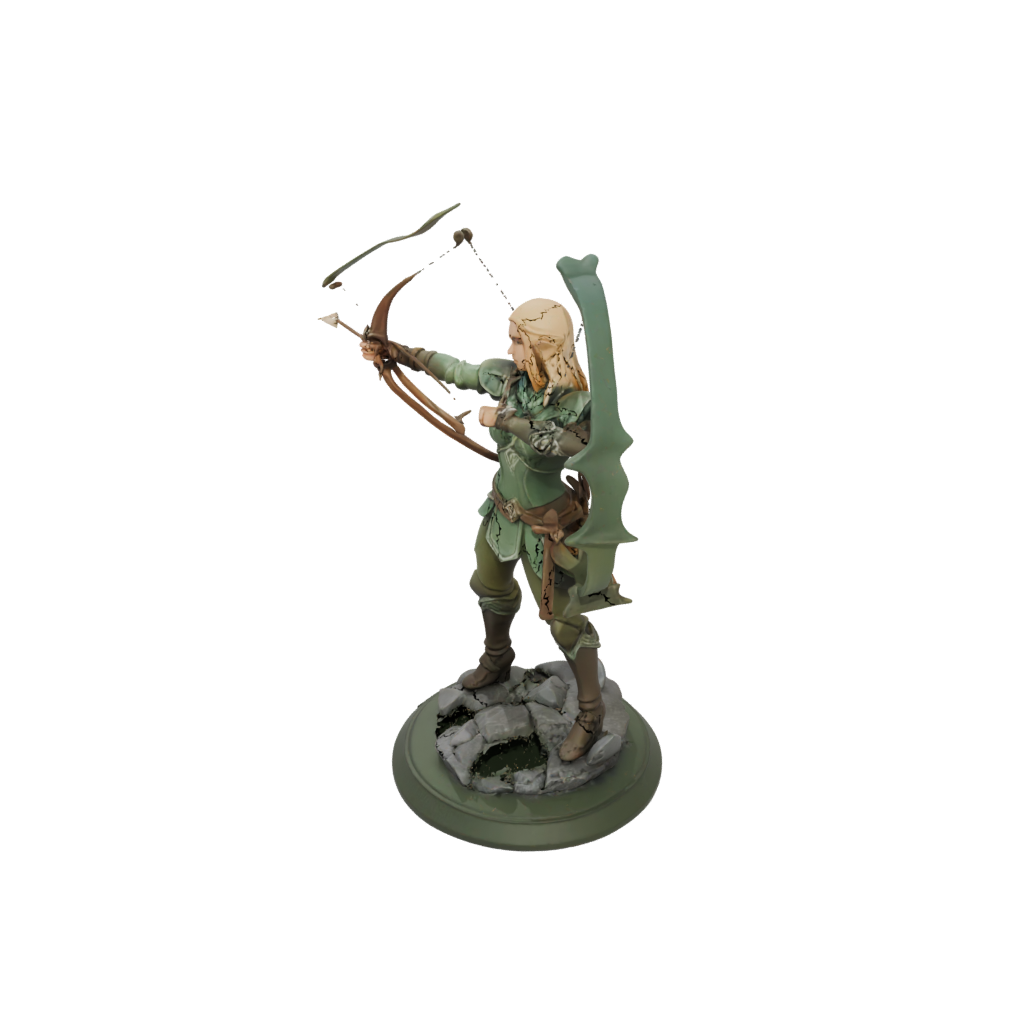 Low-Poly Elven Ranger Archer