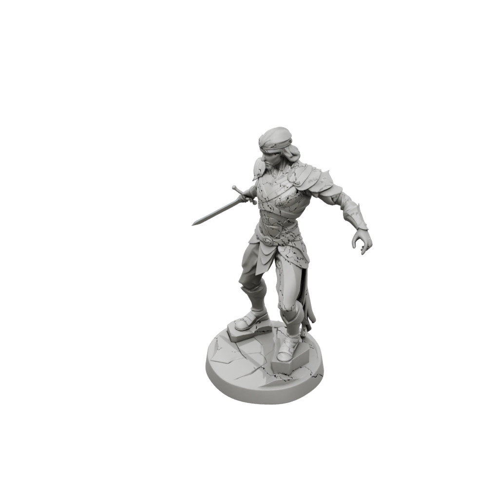 Low-Poly Human Swordmaster