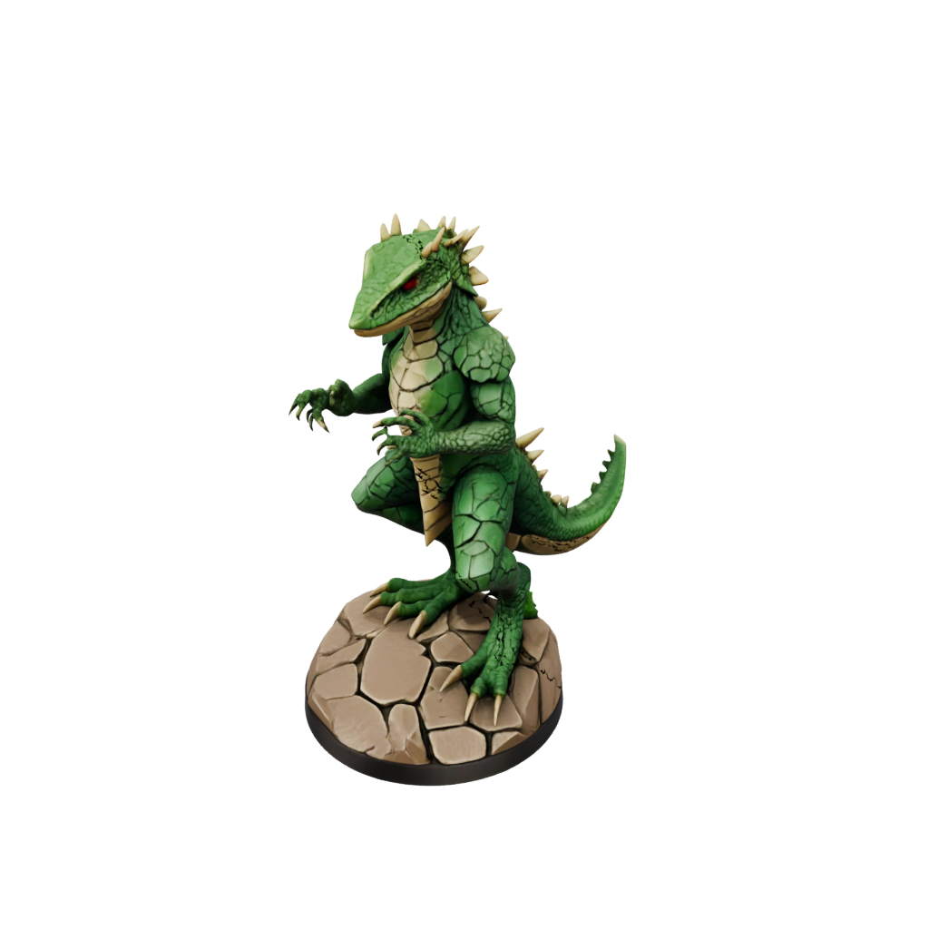 Low-Poly Lizardfolk Hunter