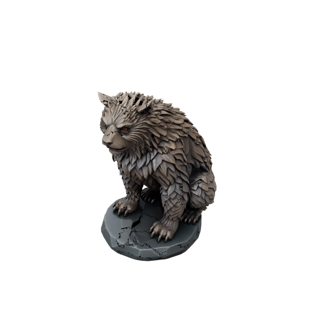 Low-Poly Owlbear Beast
