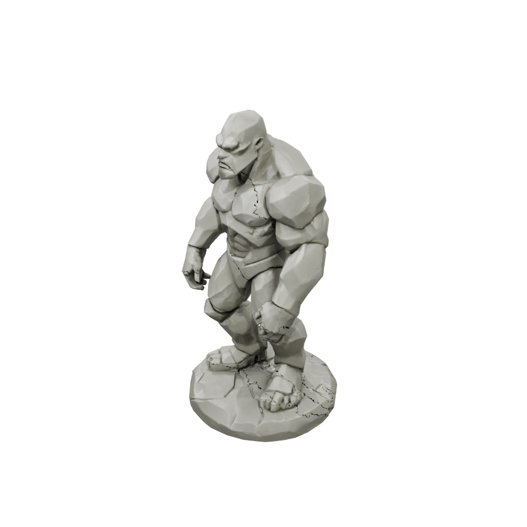 Low-Poly Stone Golem