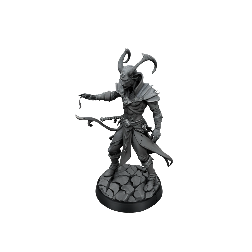 Low-Poly Tiefling Warlock