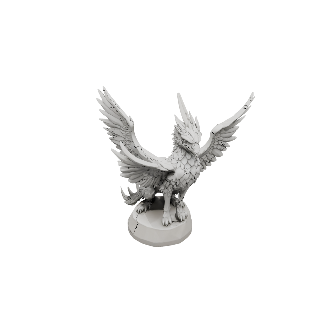 Low-Poly Winged Griffin